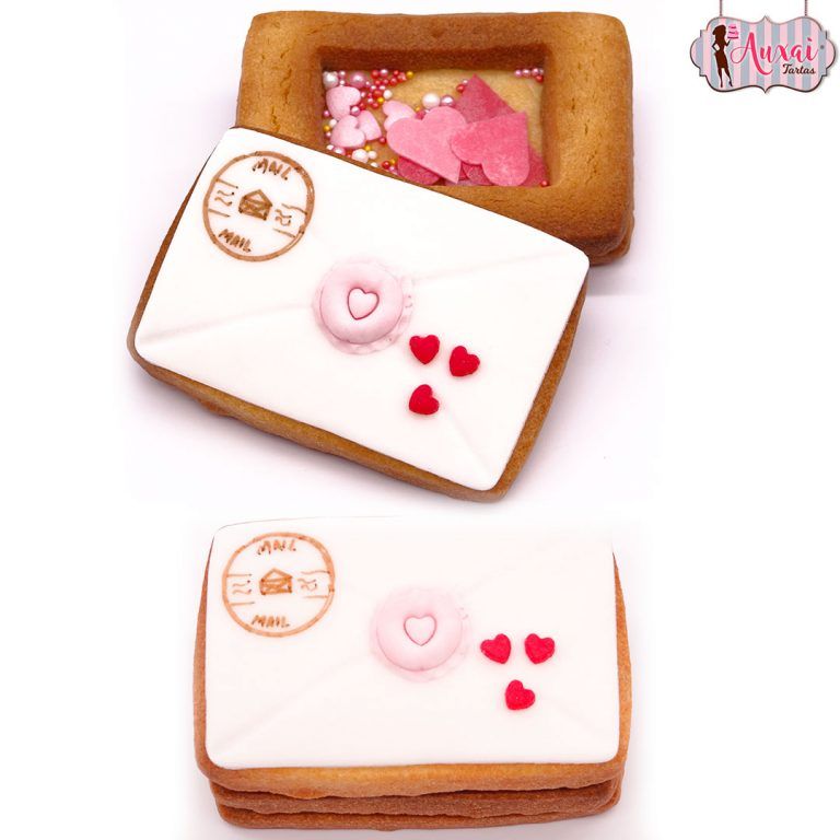 Cofre de galleta sorpresa para San Valentín