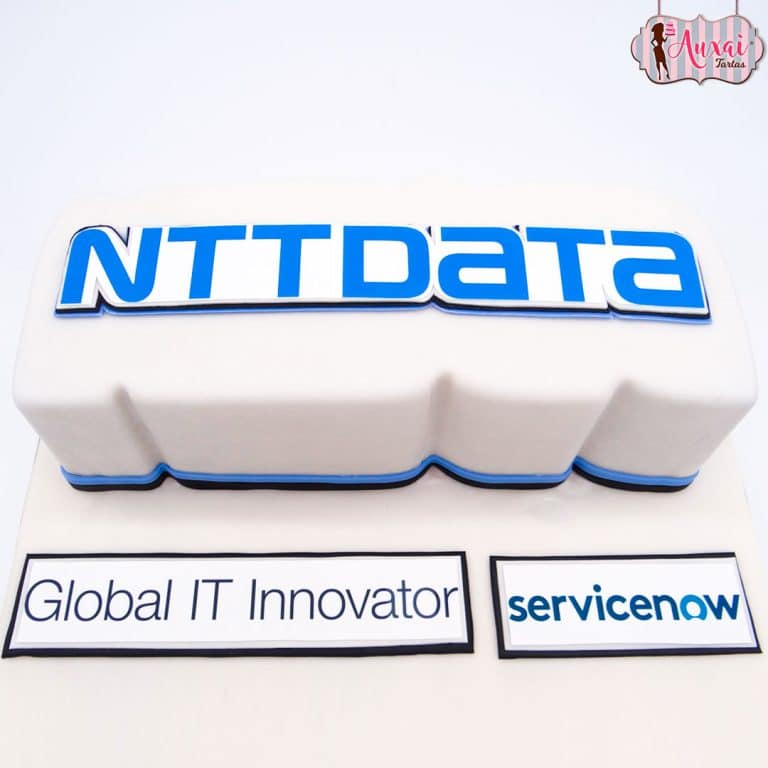 Tarta de empresa personalizada para NTT DATA