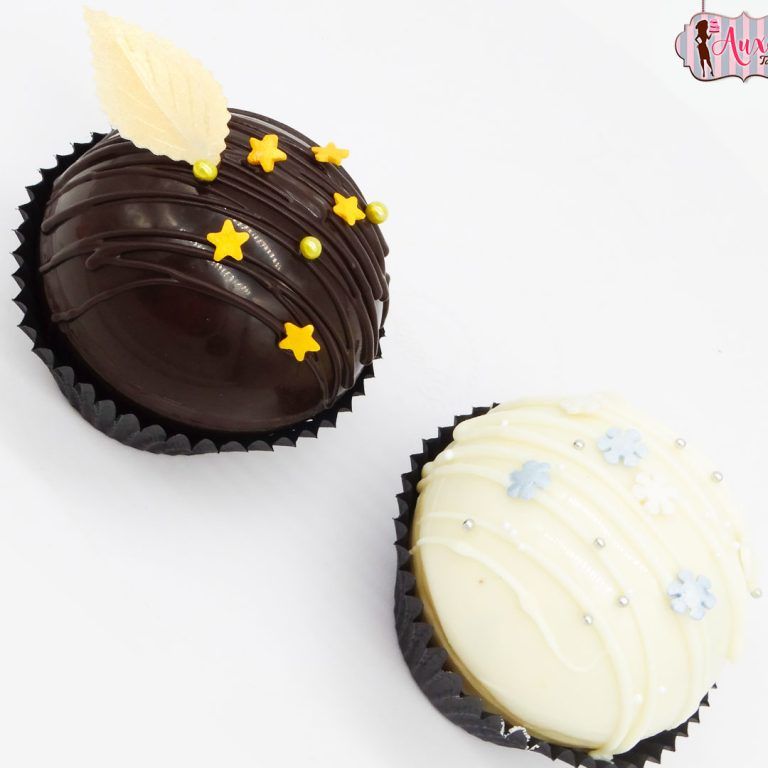 Cupcakes de Navidad elegantes con estrellas