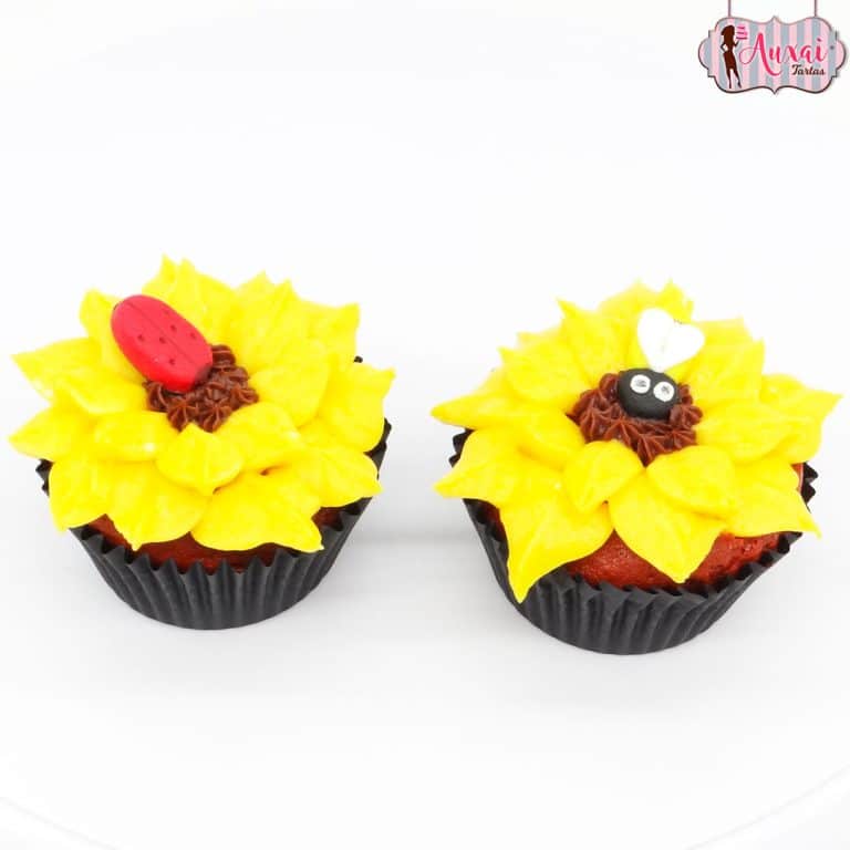 Cupcakes girasoles