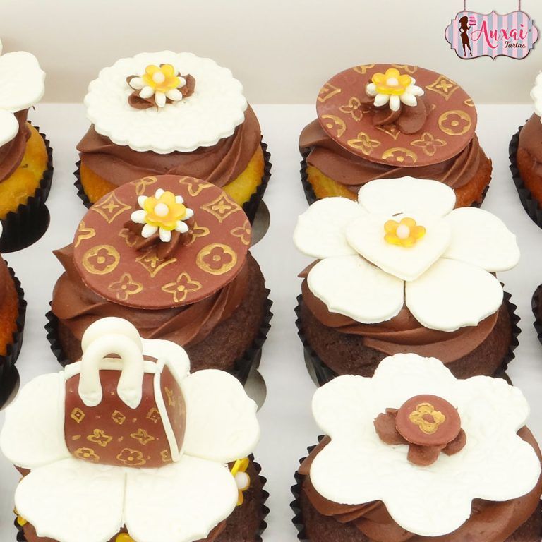 Cupcakes Louis Vuitton personalizados