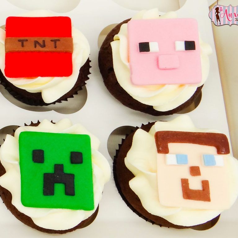 Cupcakes personalizados Minecraft