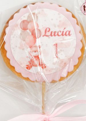 Galleta infantil oso con palo