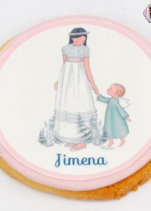 Galleta personalizada de comunión niña