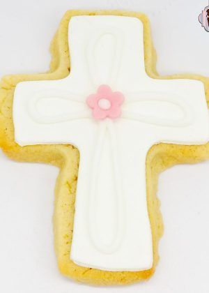 Galleta personalizada cruz de comunión