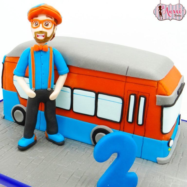 Tarta Blippi y su Blippi Mobile