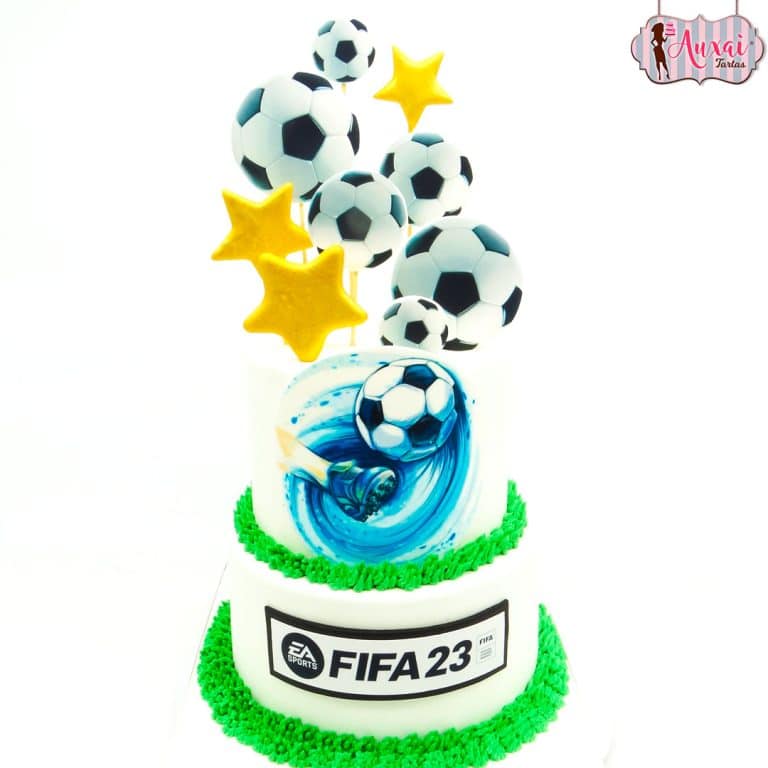 Tarta temática de fútbol FIFA