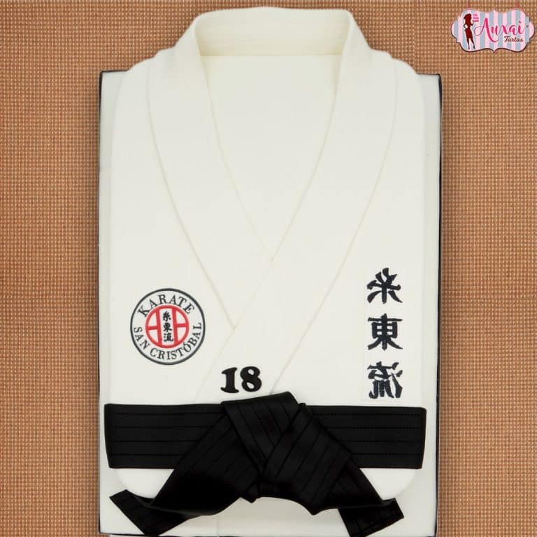 Tarta personalizada Kimono Karate