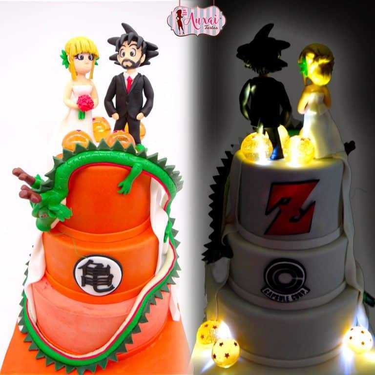 Tarta de Boda Goku y Chi-Chi