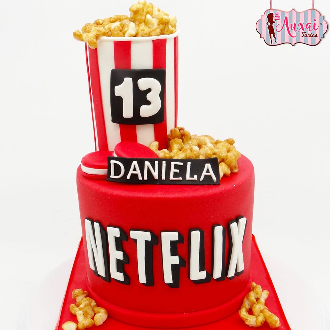 Tarta personalizada Netflix y películas
