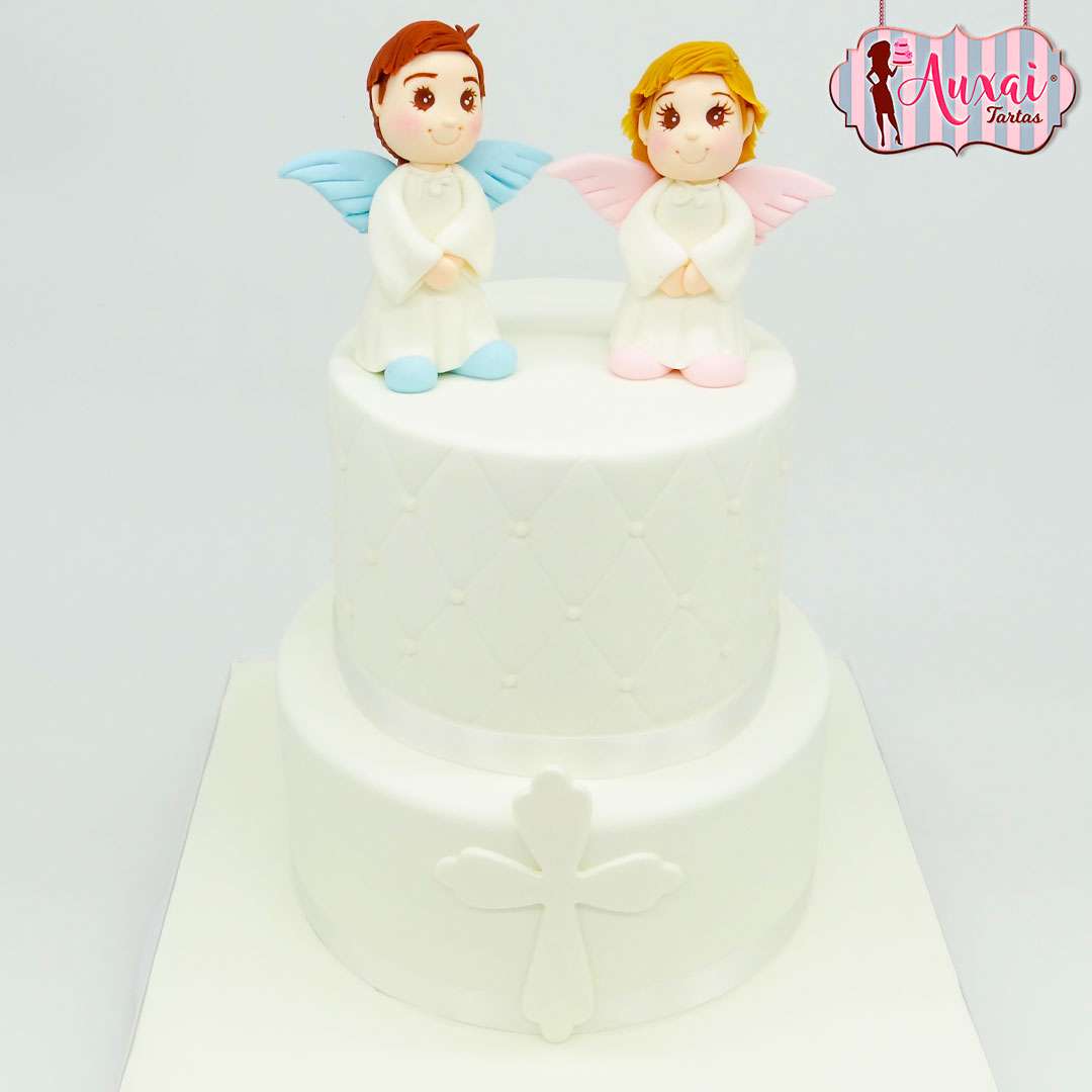 Tarta bautizo hermanos