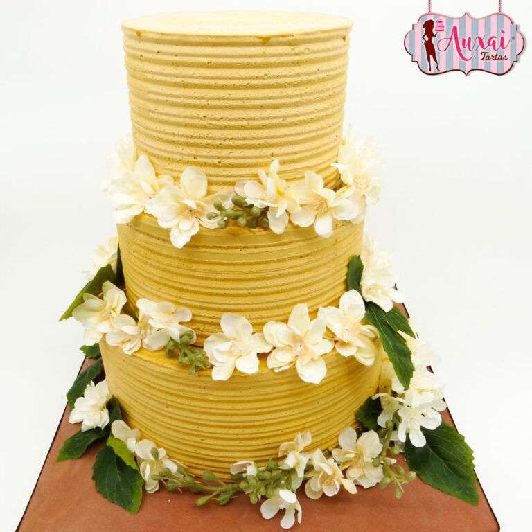 Tarta boda texturizada