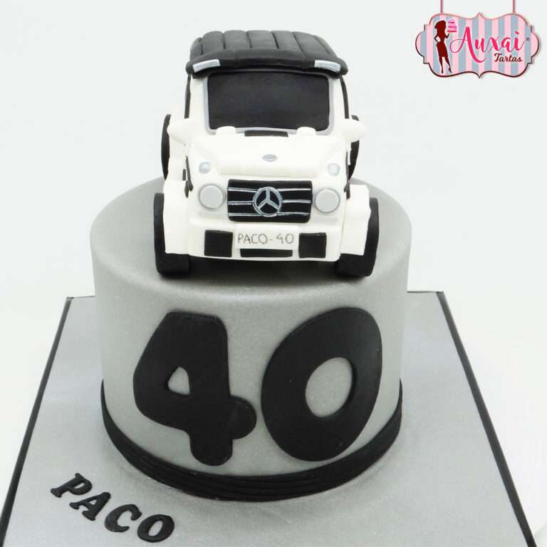 Tarta coche mercedes 4 x 4