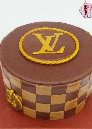 Tarta logo Louis Vuitton