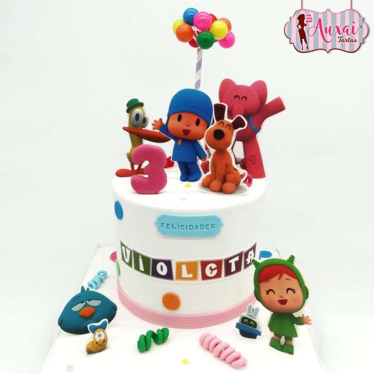 Tarta Pocoyo papel de azúcar