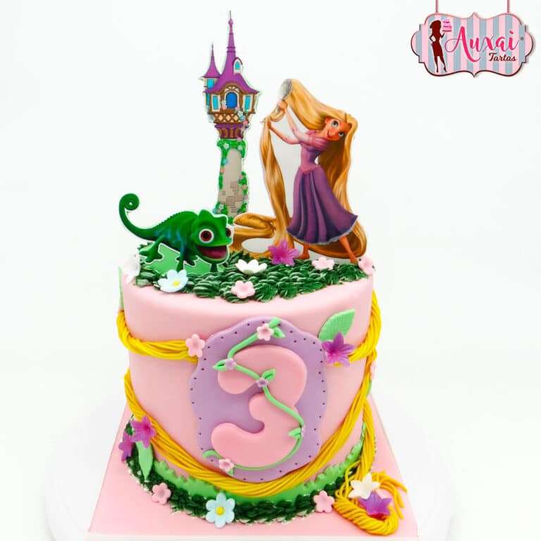 Tarta Disney Rapunzel papel de azúcar