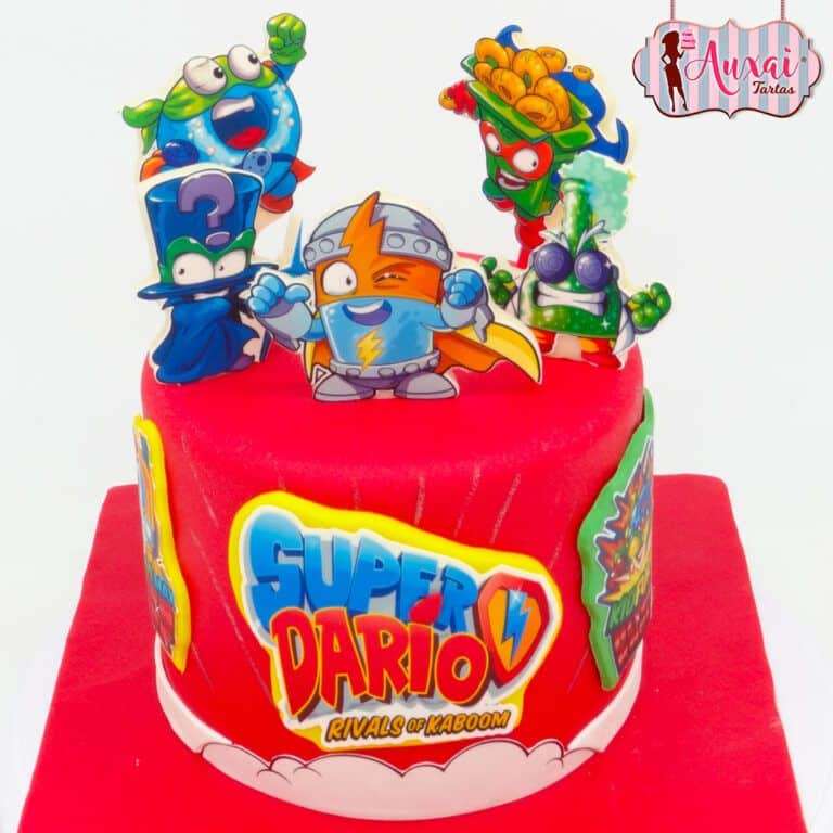 Tarta Superzings papel de azúcar