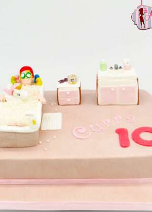 Tarta personalizada bañera