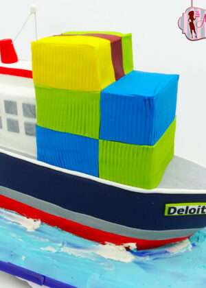Tarta barco carga Deloitte
