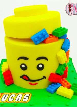 Tarta caja lego