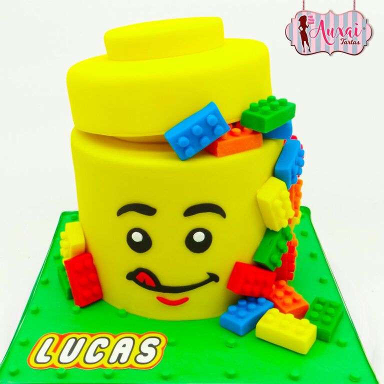 Tarta caja lego