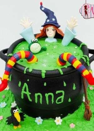 Tarta caldero Halloween