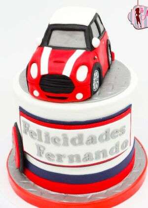 Tarta coche mini