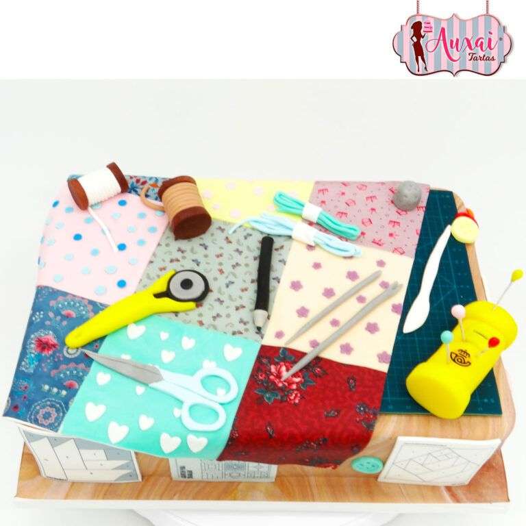Tarta costura - patchwork