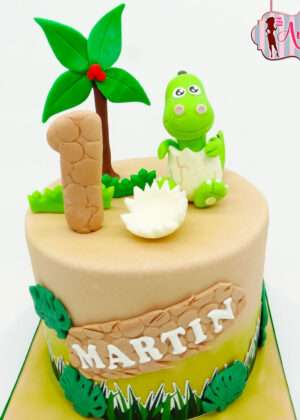 Tarta dinosaurios bebés