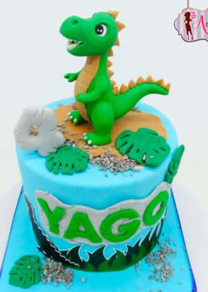 Tarta dinosaurios niño