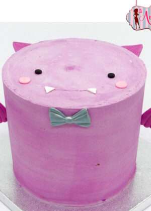Tarta halloween murciélago tierno - sin fondant