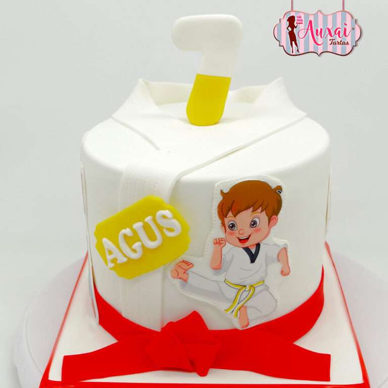 Tarta infantil karate