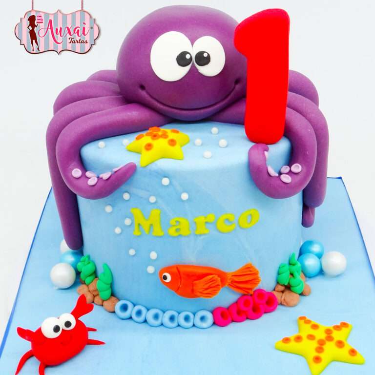 Tarta infantil pulpo
