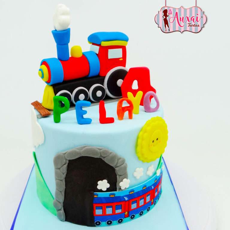 Tarta infantil tren
