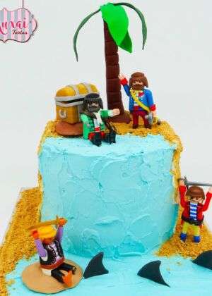 Tarta Lego piratas
