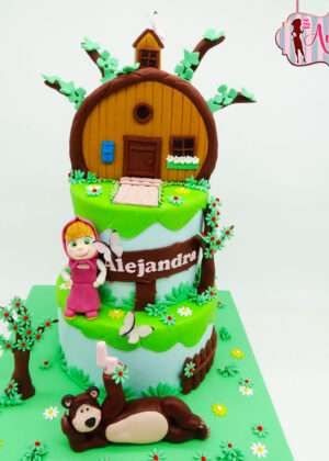 Tarta Masha y el oso
