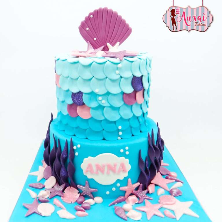 Tarta sirenas 2 pisos
