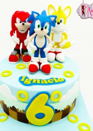 Tarta Sonic personajes