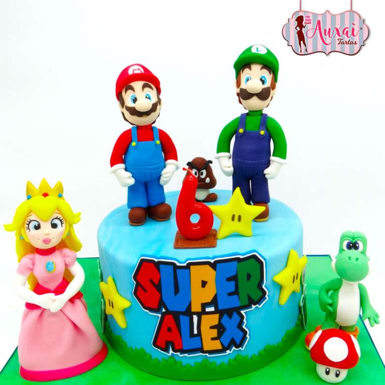 Tarta Super Mario y Peach