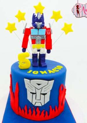 Tarta infantil Transformers