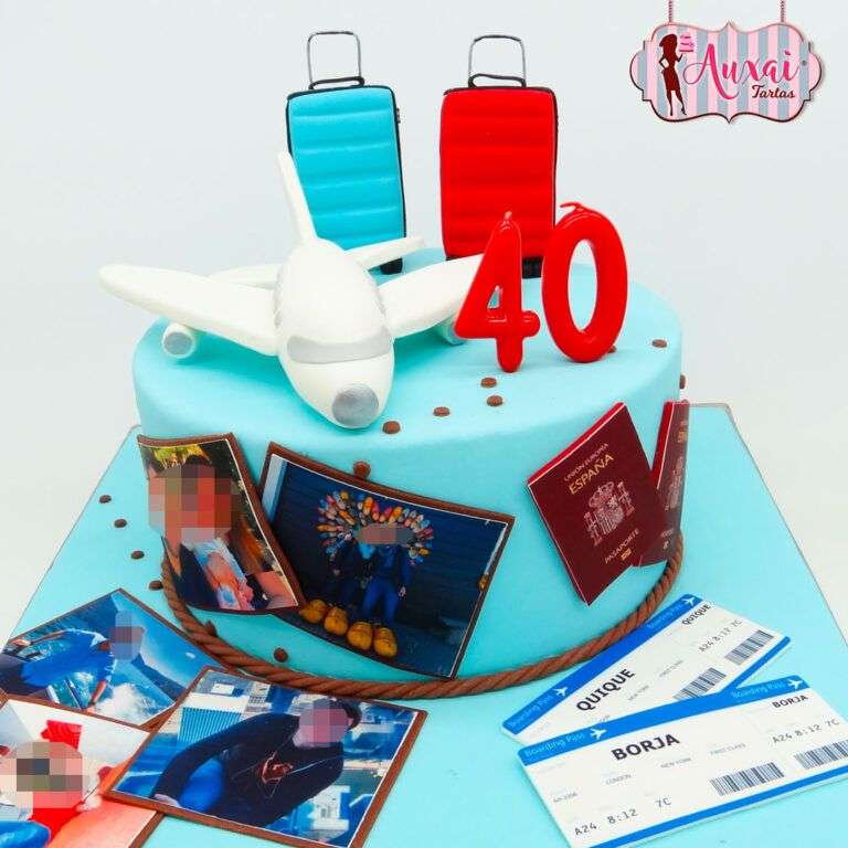 Tarta personalizada viajes
