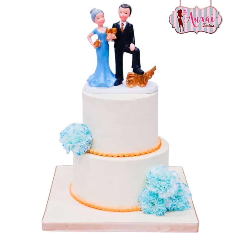 Tarta boda 50 aniversario