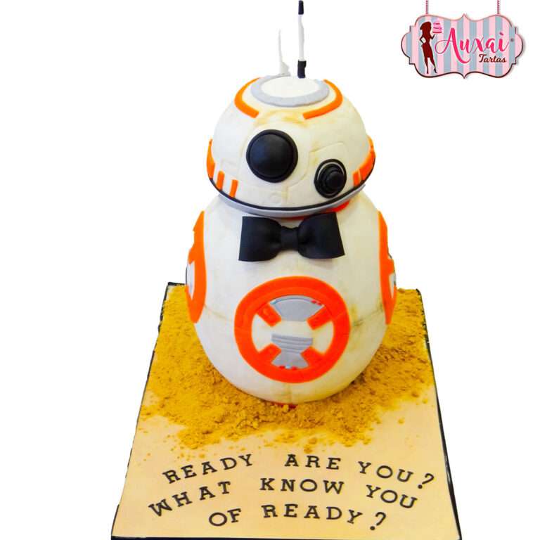 Tarta boda para novio Star Wars BB8