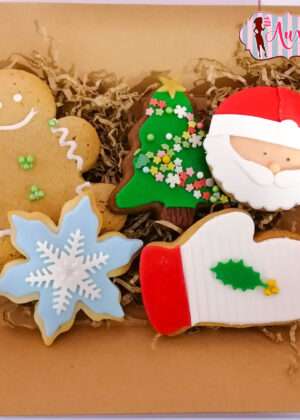 Caja galletas de navidad
