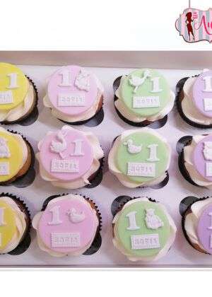 Cupcakes 1 año colores