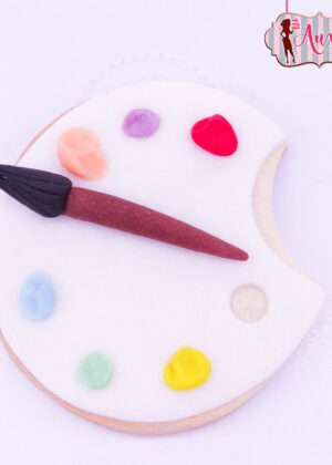 Galleta paleta de pintura