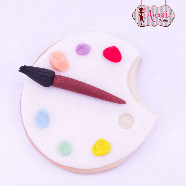 Galleta paleta de pintura