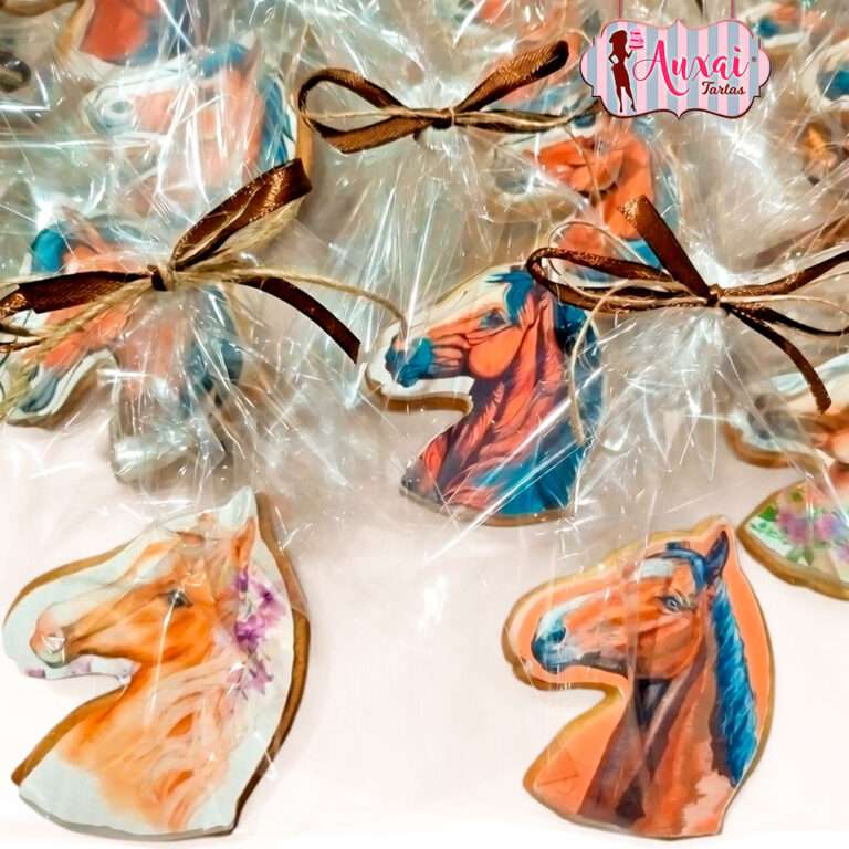 Galletas caballos papel de azúcar