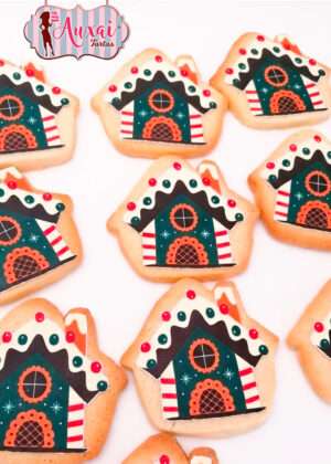 Galletas de navidad casita dulce