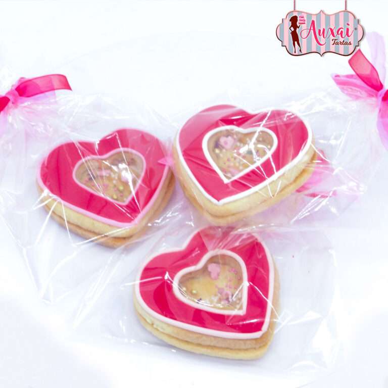 Galletas San Valentín corazón sorpresa